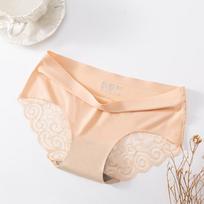 Sexy Women Underwear Lace Briefs Lingerie Underpants M smėlis