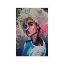 Juoda Balta Afrikos Nuoga Moteris Drobės Tapyba Abstraktūs Plakatai ir Spaudiniai Cuadros Sienų Paveikslai Svetainei Namų Dekoravimas 20x30cm black