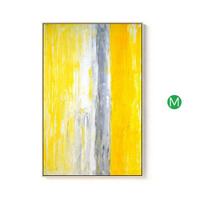 Ryškiai geltonas grunge abstraktus geometrinis modernus dekoratyvinis paveikslas drobės sienos meno plakatas kambario viešbučio dekoravimui 21cm×30cm NoFrame