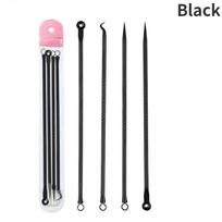 4pcs/set Stainless Steel Blackhead Comedone Acne Corrector Remover Extractor Skin Care Pore Cleaner Needles Remove Tools LM juoda