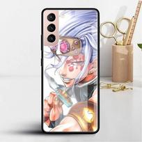 Demon Slayer Anime Glass Case For Samsung Galaxy S22 S20 FE S21 S23 Plus Phone Cover S10 5G S9 Note 20 Ultra 10 Lite Shell Samsung Note 10 Plus black