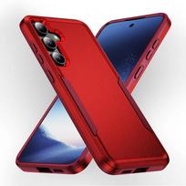 Tvirtas geriausias apsauginis dėklas, skirtas Samsung Galaxy S24 Plus S23 Ultra S22 S21 S20 FE 5G S 24 22 23 dviejų sluoksnių galinis dangtelis for Galaxy S24 raudona