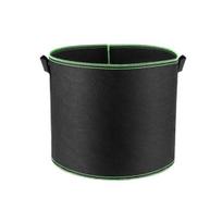 Neaustinio audinio sodinimo krepšio rankena, apvali gėlių vazono konteinerio sodo priemonė 30*25cm black