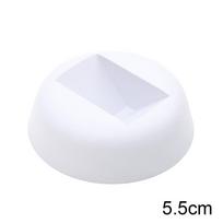 PE plėvelė spalvinga papuošalų laikymo dėžutė 3D pakavimo dėklas brangakmenio laisvas stovas plaukiojantis rėmo membrana 5.5x5.5cm 5pcs balta