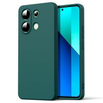 Dėklas, skirtas Xiaomi Redmi Note 13 Pro 4G 5G , Ultra Thin Premium minkštas skystas silikoninis dėklas, apsauginis dėklas, skirtas Redmi Note 13 Pro Plus 5G 13C 12C 10C Redmi Note 13 4G tamsiai žalia spalva