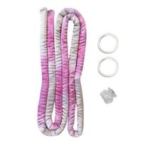 Lazy Hair Curler Plaukų aksesuarai Nešildomos garbanos Grožis Garbanotos Sleeping Soft Wave Formers Kirpyklos įrankis tamsiai rausva spalva