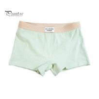 Moteriškos apatinės kelnaitės Slim Fit vientisos spalvos elastinis juosmuo Medvilninis tarpkojo juosmens vidurys Geras kvėpavimas Moteriški boksininkai Moteriški kasdieniai apatiniai L žalia
