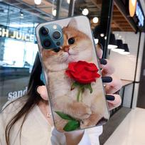 Mielas katės telefono dėklas, skirtas iPhone 11 12 13 Pro Max 5s 6s 7 8 Plus X Xr Xs Max Se 2020 13 Mini dėklo dangtelis iphone 11Pro