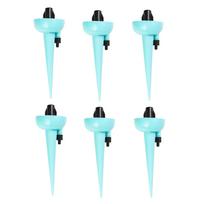 Plant Self Watering Spikes  Stakes System Vacation Plant Waterer 6Pc mėlyna