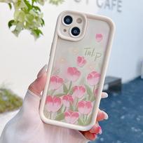 Silikoninis dėklas, skirtas Xiaomi Redmi Note 13 12 11 10 Samsung A54 A24 A14 Oppo A78 A58 A38 Tecno Spark 10C Funda Pink Tulip Roses Mielas dangtelis Minkštas TPU buferis Infinix Hot 10