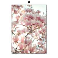 Nature Mountain Lake Beach Begonia Flower Nordic Posters And Prints Canvas Painting Wall Art Pictures For Living Room Home Decor 21X30cm No Frame