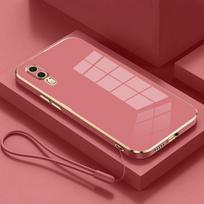 Dėl Huawei P20 dėklo Huawei P20 telefono dėklas EML-L29 EML-L09 EML-L09C EML-L29C Dėklas Prabangus kvadratinis dengtas Atsparus smūgiams galinis dangtelis For Huawei P20&Case & Strap