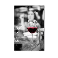 Mada Raudonojo vyno taurė Menas Drobės tapyba Modernūs plakatai ir spaudiniai Vakarų restorano baro Sienų menas Paveikslas Koridorius Namų dekoras 21x30cm No Framed