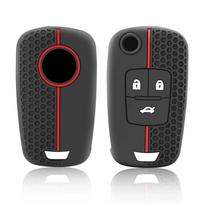 Silikoninis automobilio sulankstomo rakto dėklas Chevrolet Cruze Aveo Trax Sail Malibu For Opel Vauxhall Astra Corsa Meriva Insignia juoda