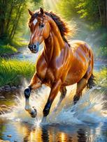 Ma 5DDIY Diamond Painting Set Animal Landscape Mosaic Jewelry Cross StitchEmbroidery Home Decoration Children's Handmade Gift Full Round 20x30CM