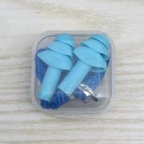 1Box ​​New Comfort ausų kištukai triukšmą mažinantys silikoniniai minkšti ausų kištukai plaukimo silikoniniai ausų kištukai, apsaugantys miegą blue