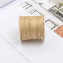 Rankų darbo džiuto virvė DIY retro dekoracijoms: Stora ir plona kanapė, nuotraukų sienos pynimas, rišimo virvė 3 strands 1.5mm 10m/roll