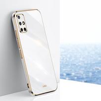 Samsung Galaxy A71 A51 4G 5G dėklas Samsung A71 telefono dėklas Galaxy A51 galinis dangtelis Prabangus kvadratinis dengtas žiedo laikiklio stovo dėklas Galaxy A71 4G white