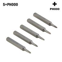 PH0000 PH000 PH00 PH0 PH1 PH2 Atsuktuvų antgaliai elektronikos pramonei 5 x PH000 gray