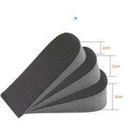 1 Pair Breathable Half Insole Women Height Increase Inserts 1-3cm Sport Shoes Heel Pad Cushion 1cm juoda