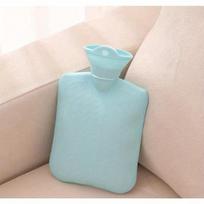 500/1000ML Thick Hot Water Bottles Winter Warm for Girls Women Pain Relief Bed Hand Feet Hot Water Bag 500ml mėlyna