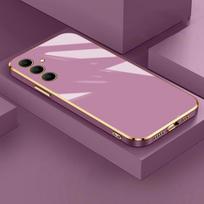 Funda galvanizuotas dėklas, skirtas Samsung Galaxy A06 A55 A35 A25 A15 A54 A34 A16 A33 A23 A24 A73 A53 A52 A72 A05 A05S dangtelis Galaxy A06 violetinė