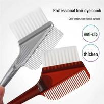 Plaukų dažymo ir cheminio sušukavimo šepetys – minkštas plaukų priežiūros įrankis salonams double-sided brush without packaging ruda