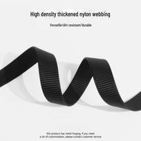 Vyriškas taktinis drobės diržas su automatine sagtimi - nailono išvaizdos, idealus lauko, laisvalaikio ar kariniam naudojimui nylon strap without buckle juoda