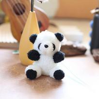 Mielas Mielas Mažos Pandos Pakabukas Pliušinis Žaislas Lėlė Didžioji Panda Krepšio Pakabinama Dekoracija Raktų Pakabukas Lėlė 12 cm