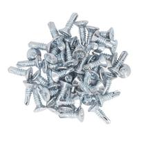 50 vnt. kryžminis savisriegis 4,8x16mm anglies plieno cinkuotas nerūdyjantis gręžiamasis sriegiklis namams