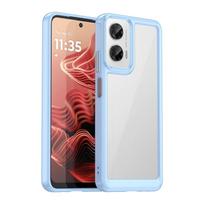 For Motorola Moto G35 5G Case For Moto G35 Cover 6.5 inch Colorful Soft Edge Silicone Transparent Bumper For Motorola Moto G35 For Moto G35 5G beige