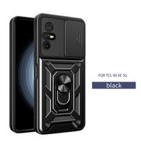 Smūgiams atsparus šarvuotas dėklas TCL 30 40 XE 5G 30Z 30E 30SE kameros objektyvo apsauga Fundas skirtas TCL 305 306 40SE 40XL 4G TCL 30 SE 4G juoda