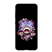 Dėklas Samsung Galaxy S25 S24 S23 iPhone 16 15 Xiaomi Redmi Note 14 13 12 16E 8 X 11 Pro Max XR OPPO Moto Huawei Komiksai Luffy Gear 5 One Piece Viršelis for Redmi Note 13 5G rausvai ruda
