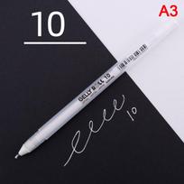 Sakura Gelly Roll gelinis rašiklis balta spalva 0,5 mm 0,8 mm 1,0 mm paryškinimo rašiklis juodam kartonui meno tapybos rašiklis baltos linijos rašikliai 0.5mm gray