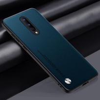 Luxury PU Leather Case For OnePlus 8 Back Cover Matte Silicone Shockproof Protection Phone Case For One Plus 8 OnePlus8 5G Coque For OnePlus 8 žalia