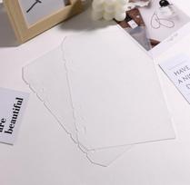 Originalus baleto kaspinėlio stiliaus pliušinis A6 atvirukų ir nuotraukų albumas - Laisvų lapų vidiniai puslapiai mažų kortelių laikymui A6