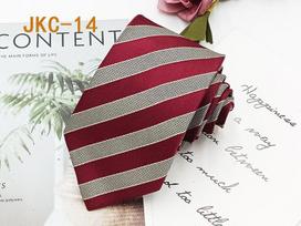 Rankų darbo JK uniformos kaklaraištis berniukams ir mergaitėms - 7 cm dryžuotas žakardinis mados aksesuaras