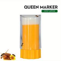 Bee Queen Marker Bottle Breathable Marking Cage Bottle Plastic Non-toxic and Safe Catcher Beekeeper Tool Beekeeping Equipment geltona