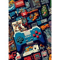 Pixel Gaming Game Boy Plakatas Drobės Spaudinys Žaidėjo Gyvenimas Žaidėjo Meilė Namų Kambario Dekoras Žaidimų Kambarys Berniukų Kambarys Estetiškas Sienų Dekoras 21cm×30cm NoFrame