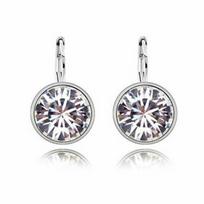Pretty Drop Crystal Earrings Fashion Jewelry Women Exquisite Dangle Ball 2.2x1.5cm balta