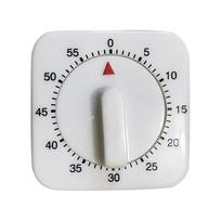 Mini mechaninis laikmatis 1 val./60 min. Žaidimo atgalinės atskaitos skaitiklis Signalizacija Virtuvės įrankis white