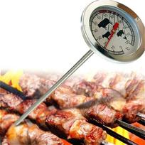 Nerūdijančio plieno kišeninio zondo termometro matuoklis, skirtas BBQ mėsos maistui gaminti virtuvėje