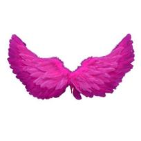 Angelo plunksnų sparnai su elastiniais dirželiais Ryškios spalvos lengvi kostiumai Cosplay Wings fotografijos rekvizitai rožinė raudona spalva