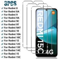 3 vnt. pilnas grūdintas stiklas xiaomi redmi 10c 10 10a 9 9a 9c 9t 8 8a ekrano apsauga redmi 15 15c 14c 13c 12c 12 5g stiklas Redmi Note 12 S gryna