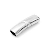 316 nerūdijančio plieno magnetinis kvadratinis užsegimas odinių virvelių apyrankėms, 7x4mm Inner Hole 7*4mm white