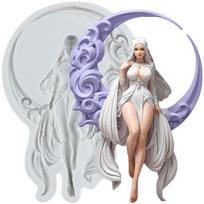 Goddess Silicone Mold Goddess Fondant Molds Cake Decorating Tools Theme Cake Dessert Decorated Chocolate Candy Mold pilka spalva