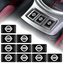 2/5/10 vnt. anglies pluošto vairo automobilio logotipo emblema 3D lipdukai, skirti NissanNismo Qashqai X J10 Trail Tiida Juke Teana Pulsar Altima 2pcs-Nissan