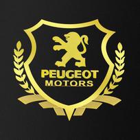 1 vnt. Automobilio kėbulo 3D lipdukai Kviečių varpų stiliaus emblema Automobilio apdaila Peugeot 308 408 508 RCZ 208 3008 2008 206 207 108 406 407 408 206 207 306 307 auksas