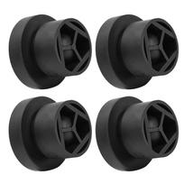 4X Guminis variklio dangčio tarpiklis Buferio tvirtinimo įvorė Kamštis Pagalvėlė Suderinamas su Jeep Dodge Chrysler Ram 2014 - 2021 Alfa Romeo Priekinis 68238086AA juoda