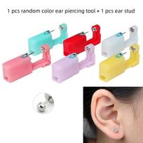 Ausies kremzlės Tragus Auskaras Pradurti Mašina Plienas Helix Pradurti Vienkartinis Nosies Ausies Pradurti Įrankis 1Pc Tool Ear Stud-03